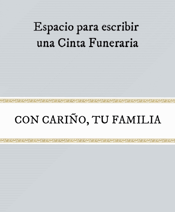 Cinta Funeraria para Personalizar