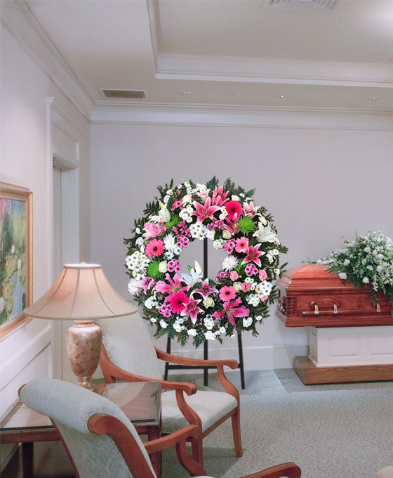 Corona Funeraria Flor Variada
