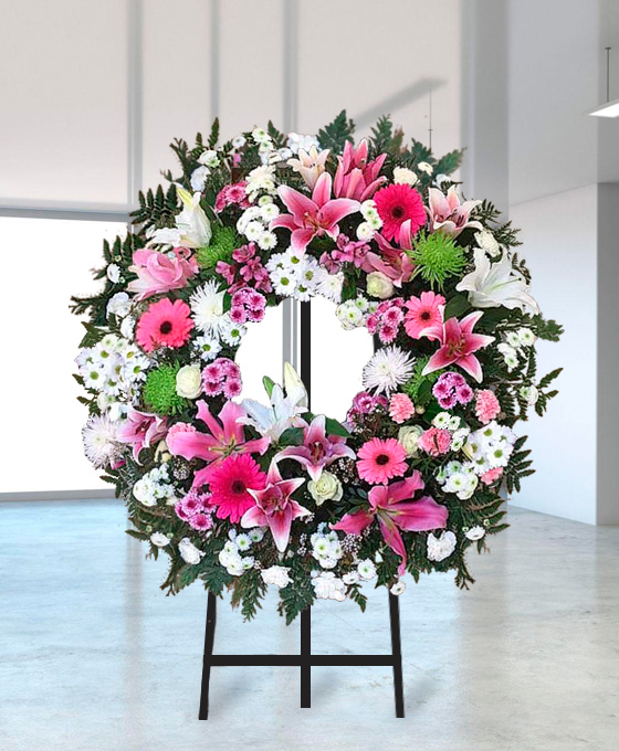 Corona Funeraria Flor Variada